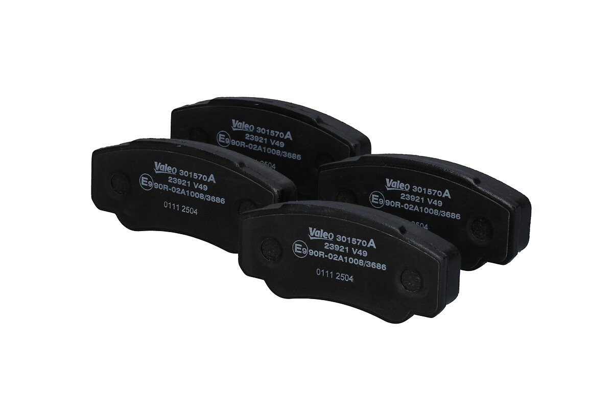 Jeu de 4 plaquettes de frein VALEO ref. 301570A